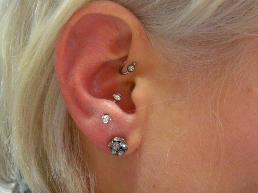 Anti tragus piercing - $85.00 includes jewelry at Iron Palm Tattoos & Body Piercing in Atlanta, GA.
