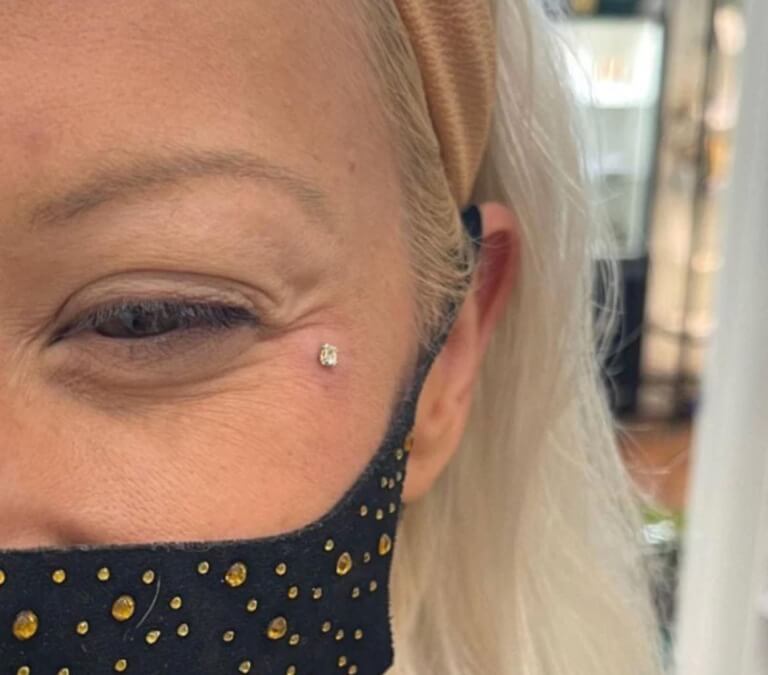 Face body piercing is $100 at Iron Palm. Call 404-973-7828 for a free consultation.