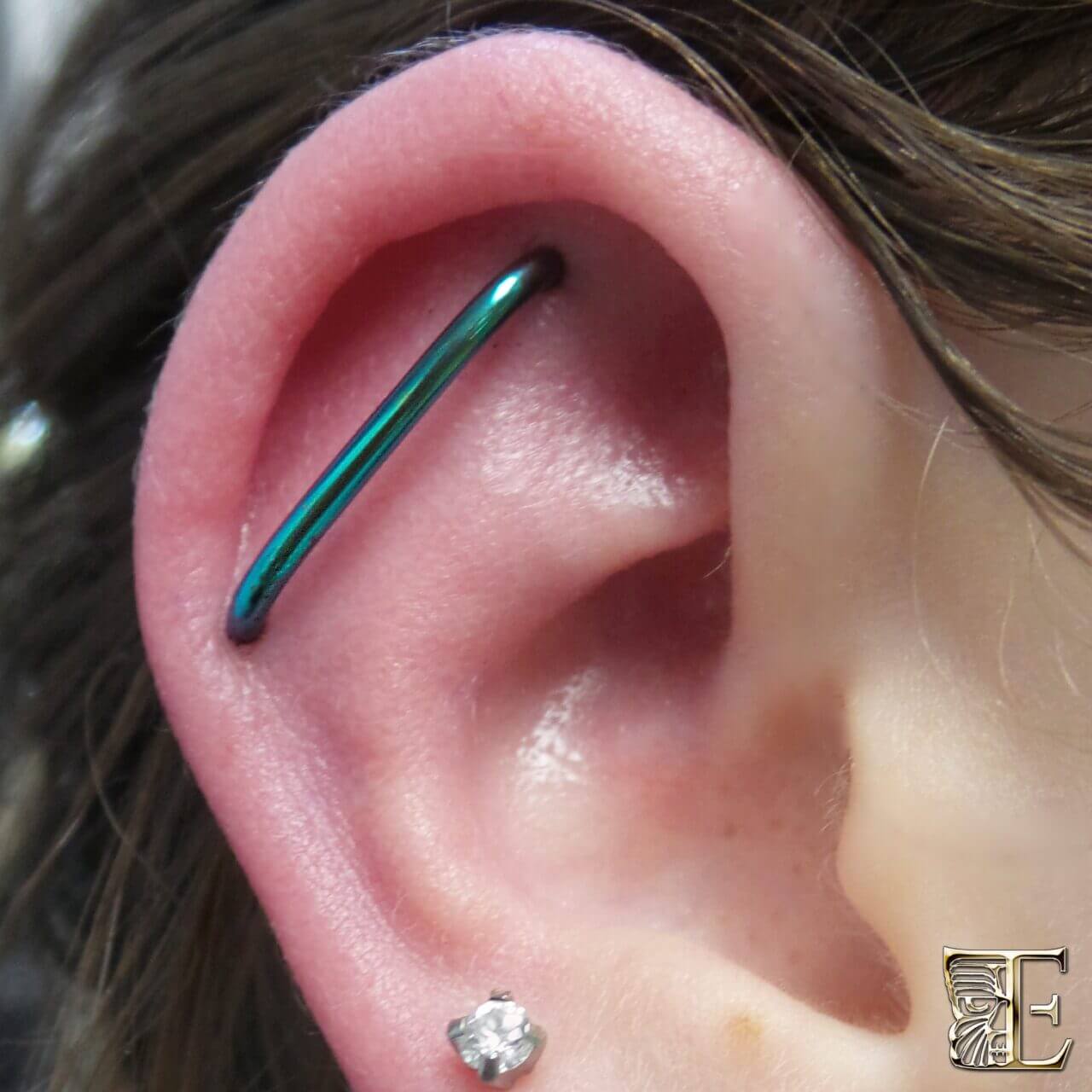 Floating lobe body piercing $50.00 & includes jewlery at Iron Palm Tattoos & body Piercing. Walk-ins accepted. Female & male master piercers on site.