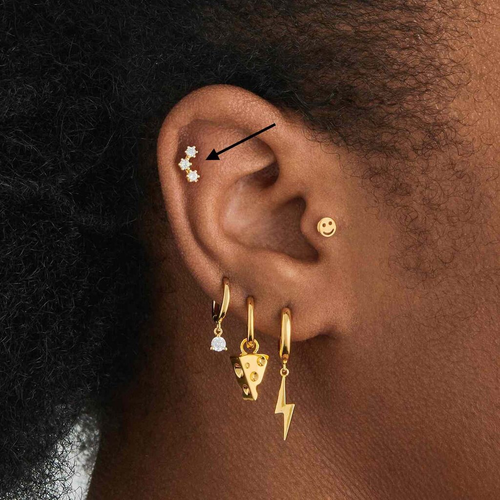 Flat Zòrèy Piercing yo se $65 nan Iron Palm Tattoos nan Atlanta epi yo enkli bijou ak sèvis la. Rele 404-973-7828 oswa pase pou yon konsiltasyon gratis. Walk Ins yo akeyi.