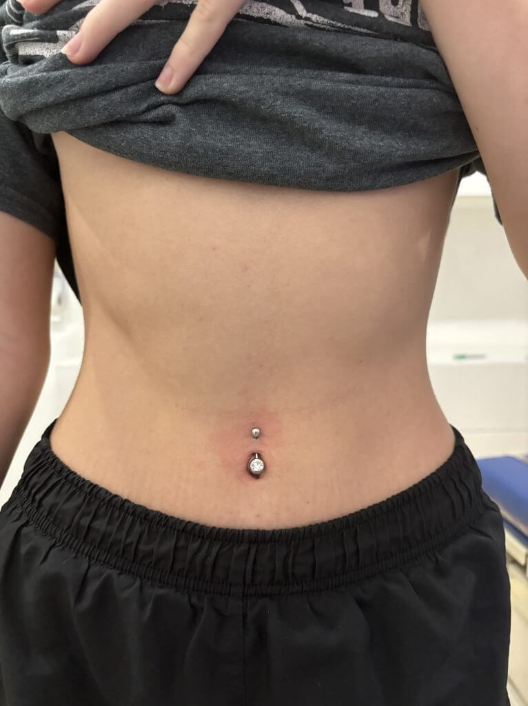 Navel Piercing By Ari At Iron Palm Tattoos