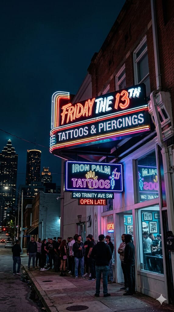 FAQ for every Iron Palm Tattoos Friday The 13th.