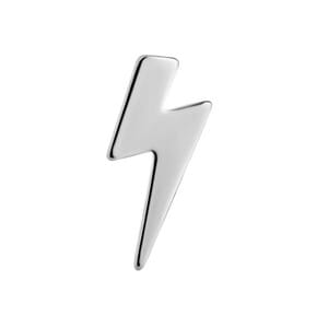 Add edge to your look with this lightning bolt titanium top for 14g–12g jewelry. Lightweight, durable, and easy to wear daily. Call or text Iron Palm Tattoos at 404-973-7828 to check availability or visit the shop.